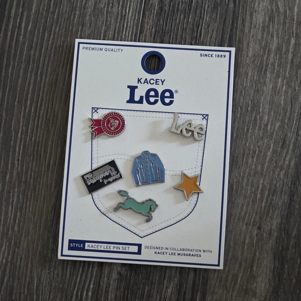 Lee x Kacey‎ Musgraves 6 Piece Pin Set Multicolor Enamel Western Horse New - Picture 2 of 5